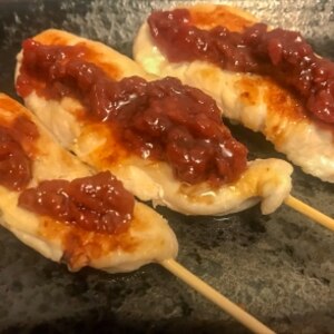 さっぱりと美味しい「　梅ささみ焼き　」★